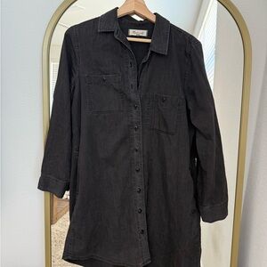 Madewell Denim Puff-Sleeve Shirtdress in Kelsey Wash size medium